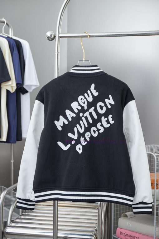 Louis Vuitton 25SS Hollow Out Hot Diamond Splicing Sleeve Baseball JacketLight Luxury Fashion I kqtyov99 - Image 3