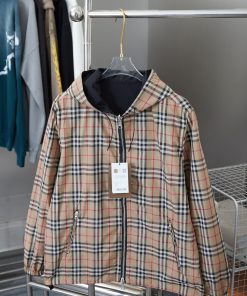 Burberry 25SS Classic Double-sided Plaid Jacket JacketLight Luxury Fashion Is A Must-have Item ti95qj36