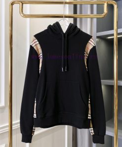 Burberry Vintage Plaid Cut Cotton Loose Hooded SweatshirtBUR Flagship Product The Treasure Of T 1xl0o1aw