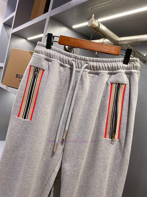Burberry New Color Scheme ️ Decorative Striped Sports Casual Pants Long PantsBUR Flagship Premi 16gop34z - Image 3