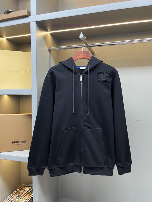 BUR Equestrian Knight Embroidered Label Cotton Hoodie Zipper CoatBUR's Flagship ChannelInstantl kyl3jo1f - Image 2
