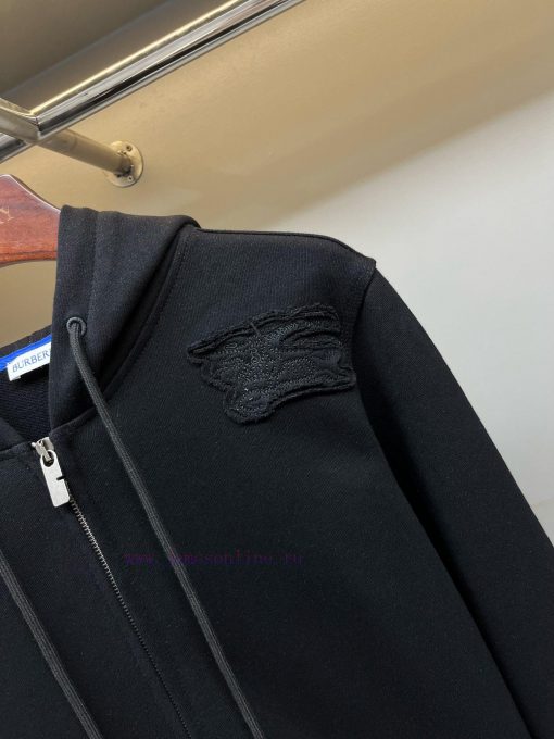 BUR Equestrian Knight Embroidered Label Cotton Hoodie Zipper CoatBUR's Flagship ChannelInstantl kyl3jo1f - Image 5