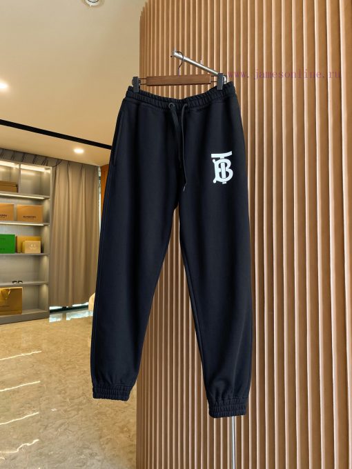 Burberry TB Exclusive Logo Pattern Cotton Loose Sport Casual PantsBUR's Flagship Product The Tr e9l3yxke
