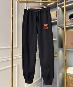 Burberry Tiger TB Exclusive Logo Pattern Cotton Loose Sport Casual PantsBUR's Flagship Product 80wv29uo