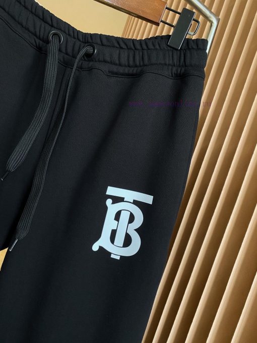 Burberry TB Exclusive Logo Pattern Cotton Loose Sport Casual PantsBUR's Flagship Product The Tr e9l3yxke - Image 8