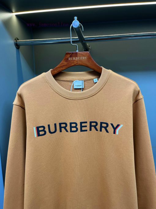 Burberry Micro Label Overlapping Printed Round Neck HoodieLate Arrivals Of Good Products And St 3wv4couf - Image 3