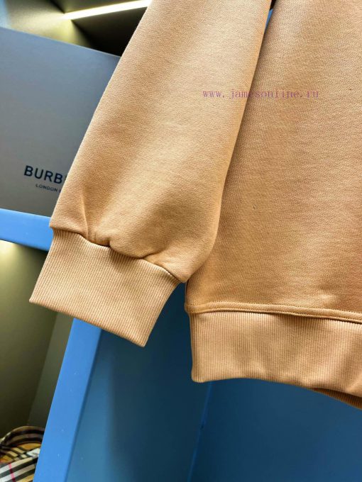 Burberry Micro Label Overlapping Printed Round Neck HoodieLate Arrivals Of Good Products And St 3wv4couf - Image 7