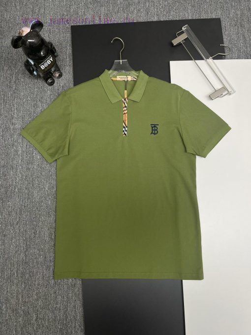 Burberry TB Embroidered New Zipper Polo ShirtOriginal Fabric Official Same StyleUsing 210g Silk fyp9yl96 - Image 2