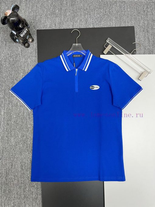 BALENCIAGA Embroidered New Zipper Polo Shirt From BalenciagaOriginal Fabric Official Same Style 6f3k0wcf - Image 2