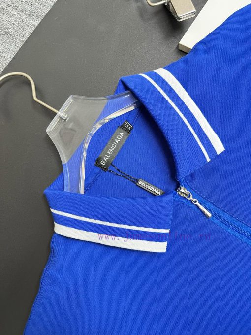 BALENCIAGA Embroidered New Zipper Polo Shirt From BalenciagaOriginal Fabric Official Same Style 6f3k0wcf - Image 5
