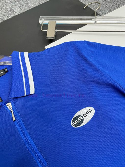 BALENCIAGA Embroidered New Zipper Polo Shirt From BalenciagaOriginal Fabric Official Same Style 6f3k0wcf - Image 7