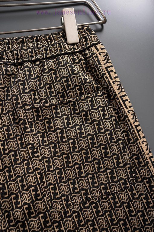 FENDI FendiNew Leisure High-quality "Knitted Jacquard Shorts" For Spring And Summer Of 2025 Fea ad7i0gew - Image 4