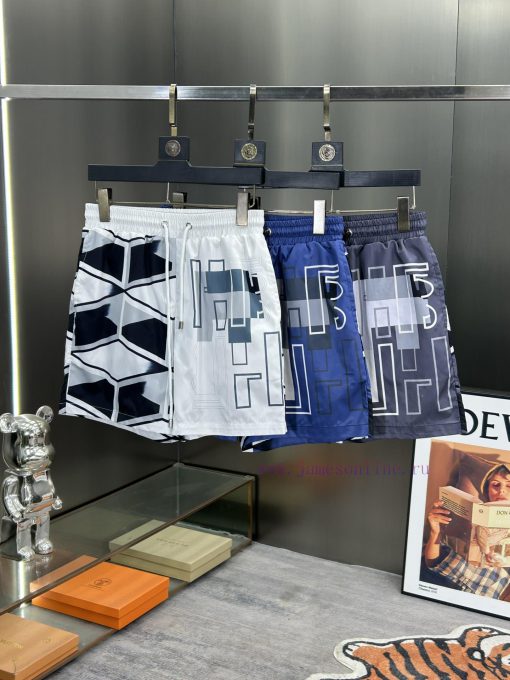 BOSS Mainly Promotes 2024 Summer Men's Casual Shorts Beach Pants Customized Quick Drying Fabric n1sno7zr - Image 4