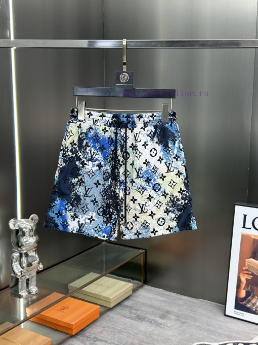 LV Mainly Promotes 2024 Summer Men's Casual Shorts Beach Pants Customized Quick Drying Fabric W j8x5humd - Image 2