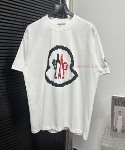 Monster Mask 2025SS New Pixel Blur Logo Printed Short SleeveThe Monster Logo Is Embellished On o77ypjd2