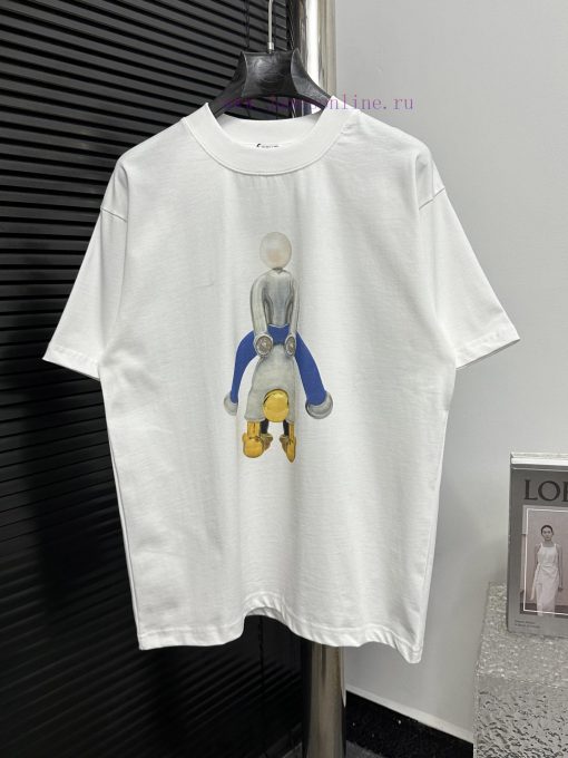 LOEWE 25ss New Cartoon Doll Short Sleeve T-shirtThe Official Website Is Selling A New Lightweig kjyznby5
