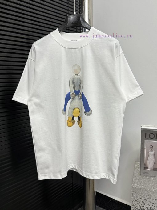 LOEWE 25ss New Cartoon Doll Short Sleeve T-shirtThe Official Website Is Selling A New Lightweig kjyznby5 - Image 2