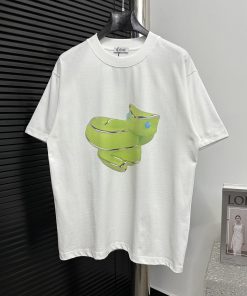 LOEWE 25ss Fluorescent Printed T-shirt Short SleeveThe Snake Head Pattern Is Inspired By The Ag pfj52e00