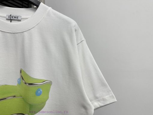 LOEWE 25ss Fluorescent Printed T-shirt Short SleeveThe Snake Head Pattern Is Inspired By The Ag pfj52e00 - Image 4