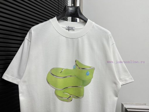 LOEWE 25ss Fluorescent Printed T-shirt Short SleeveThe Snake Head Pattern Is Inspired By The Ag pfj52e00 - Image 6