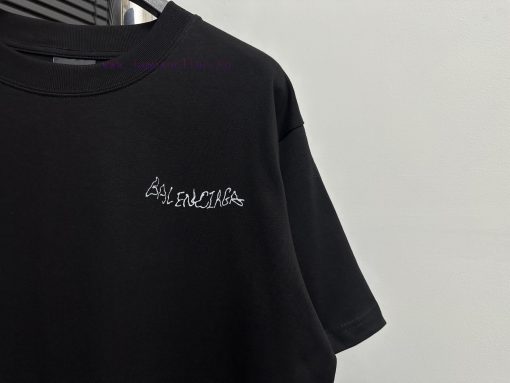 BALENCIAGA Balenciaga Letter Printed Short Sleeved T-shirtCustomized Weaving And Dyeing Of 2g C 1vy6172d - Image 4
