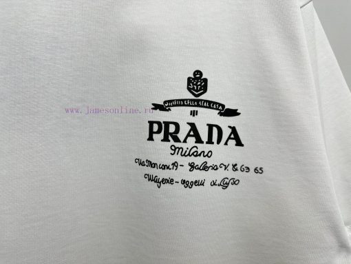 Prada 25ss New Casual Short Sleeved ShirtFashionable And Versatile Popular Imported Fabric With 2qd45gqg - Image 7
