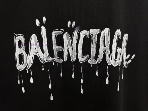 BALENCIAGA Balenciaga Letter Printed Short Sleeved T-shirtCustomized Weaving And Dyeing Of 2g C 1vy6172d - Image 8