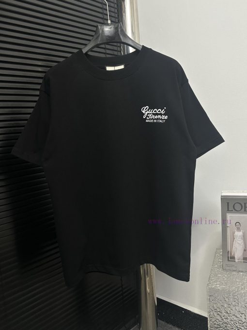 Gucci2025 New Minimalist Letter Logo Pattern Short Sleeved ShirtThe Top Quality Original Short xfwkmh3l