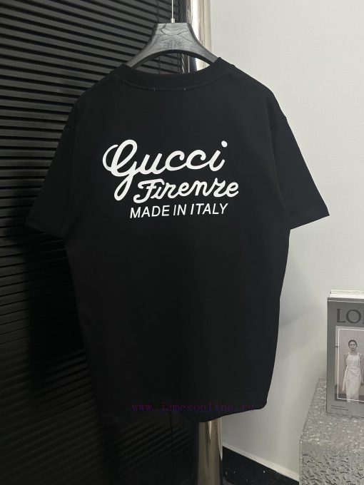 Gucci2025 New Minimalist Letter Logo Pattern Short Sleeved ShirtThe Top Quality Original Short xfwkmh3l - Image 8