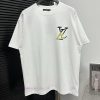 LVSS25 Latest Painted Graffiti Collar Short Sleeved UnisexHigh Quality Top-notch Production Tec y6vhqawq