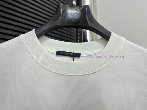 LVSS25 Latest Painted Graffiti Collar Short Sleeved UnisexHigh Quality Top-notch Production Tec y6vhqawq - Image 4