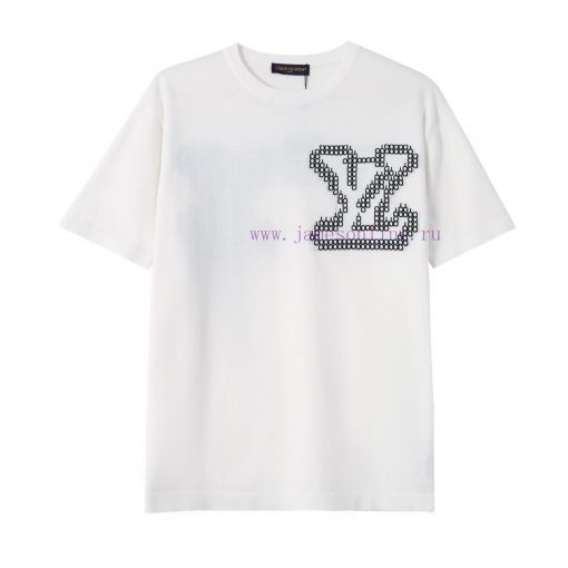 Louis Vuitton25SS Spring/Summer New Knitted Short Sleeve Front And Rear LOGO Jacquard Craftsman 2ty7ymq8 - Image 3