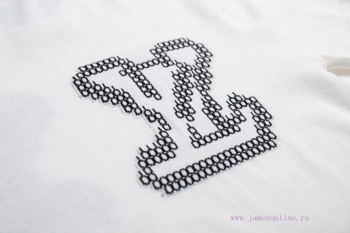 Louis Vuitton25SS Spring/Summer New Knitted Short Sleeve Front And Rear LOGO Jacquard Craftsman 2ty7ymq8 - Image 7