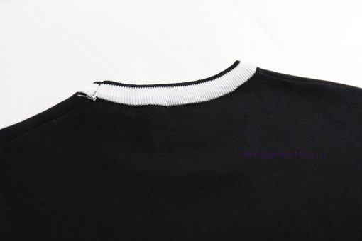 PRADA PRADA25SS Spring/Summer New Knitted Short Sleeve Logo Contrast Design Details Perfectly P zv3n877w - Image 8