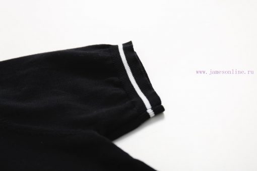 PRADA PRADA25SS Spring/Summer New Knitted Short Sleeve Logo Contrast Design Details Perfectly P zv3n877w - Image 9