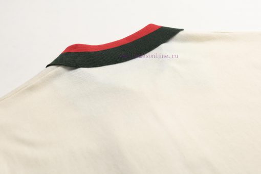 GUCCI  Gucci25SS Spring And Summer New Cardigan Knitted Short Sleeved Cardigan Polo Sweater Log vi6s8e2o - Image 9