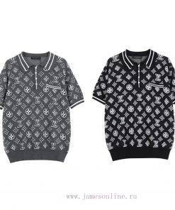 LOUIS VUITTON Louis Vuitton25SS Spring/summer New Cardigan Knitted Short Sleeved Cardigan Polo qg5he2ks