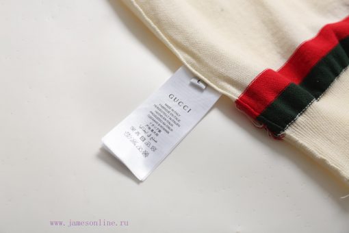 GUCCI  Gucci25SS Spring And Summer New Cardigan Knitted Short Sleeved Cardigan Polo Sweater Log vi6s8e2o - Image 10