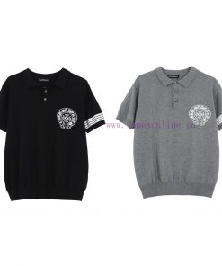 CH Kroos Heart25SS Spring/summer New Cardigan Knitted Short Sleeved Cardigan Polo Sweater Logo 6do2swk2