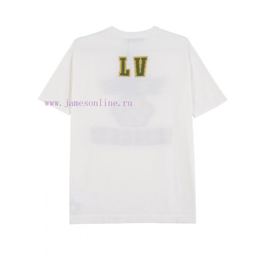 LOUIS VUITT ON LVMH25SS Spring/Summer New Knitted Short Sleeve With Small Dog Jacquard Front An ffe4gv5h - Image 4