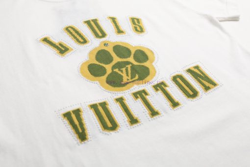 LOUIS VUITT ON LVMH25SS Spring/Summer New Knitted Short Sleeve With Small Dog Jacquard Front An ffe4gv5h - Image 6