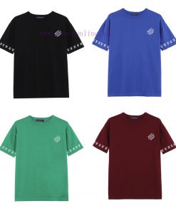 LOUIS VUITT ON LVMH25SS Spring/Summer New Knitted Short Sleeve Simple LOGO Logo Jacquard Detail 2javambz