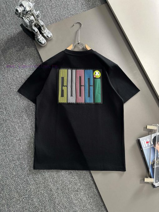 Arrived The Next DayGUCCI 2025 New Classic Plaid Patchwork Custom Pocket Plush Smiley Face Lett 3joy2mbn - Image 3