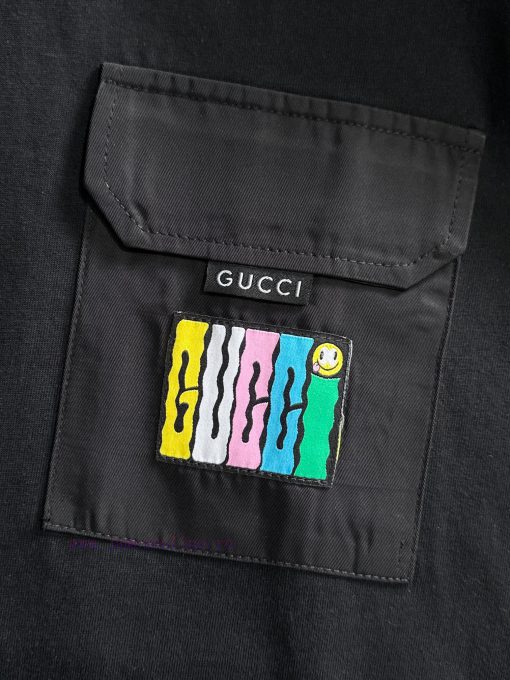 Arrived The Next DayGUCCI 2025 New Classic Plaid Patchwork Custom Pocket Plush Smiley Face Lett 3joy2mbn - Image 6