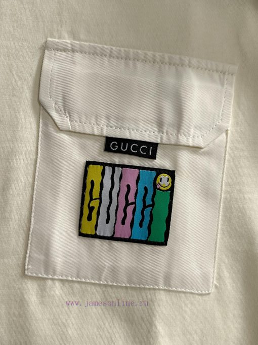 Arrived The Next DayGUCCI 2025 New Classic Plaid Patchwork Custom Pocket Plush Smiley Face Lett 1pvtxdry - Image 6