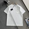 Arrived The Next DayPRADA 2025 New Original Fabric+woven Splicing Zipper Pocket Triangle Leathe 0el2q13l