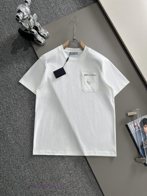 Arrived The Next DayPRADA 2025 New Original Fabric+woven Splicing Zipper Pocket Triangle Leathe 0el2q13l