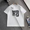 Arrived The Next DayALEXANDER WANG Alexander King 2025 New Leather Splicing Letter Logo Men's A gzsq3rof