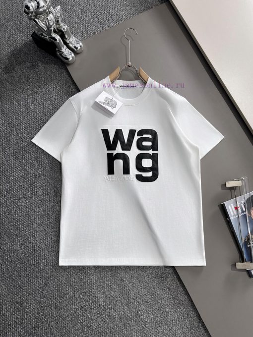 Arrived The Next DayALEXANDER WANG Alexander King 2025 New Leather Splicing Letter Logo Men's A gzsq3rof - Image 2