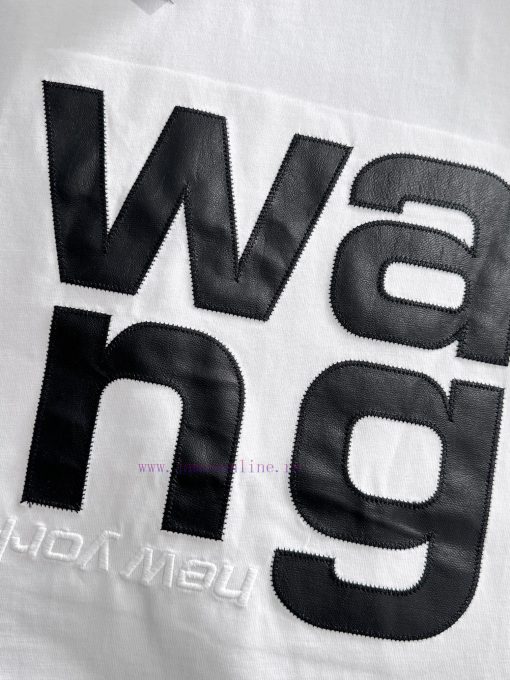 Arrived The Next DayALEXANDER WANG Alexander King 2025 New Leather Splicing Letter Logo Men's A gzsq3rof - Image 7